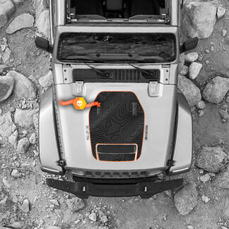 Capot pour 2021 2022 2023+ Jeep Wrangler Rubicon autocollant graphique vinyle SupDec +
