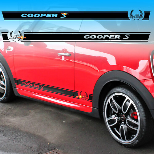 Autocollant vinyle en bandes de contour AC Schnitzer pour MINI Cooper