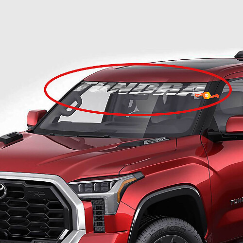 Autocollant vinyle bande pare-brise avant Tundra pour Toyota Tundra
