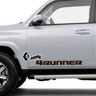 2x 4Runner 2023 Autocollants de montagne en vinyle pour porte latérale pour Toyota 4Runner TRD
