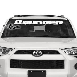 2 x 4Runner 2023 Pare-Brise Vinyle Logo Autocollants Autocollants pour Toyota 4Runner TRD
