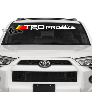 4Runner 2023 pare-brise montagne coucher de soleil vinyle Logo autocollants autocollants pour Toyota 4Runner TRD
