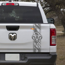 Autocollant Vinyle Décoratif Style Usé Hemi pour Hayon Dodge Ram 1500_2