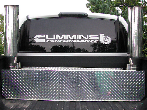 Autocollant vinyle de performance pour lunette arrière Cummins pour camions Dodge Ram