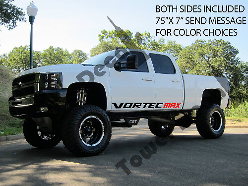 Kit d’autocollants vinyl pour porte latérale Vortec Max pour Chevy Silverado GMC Sierra