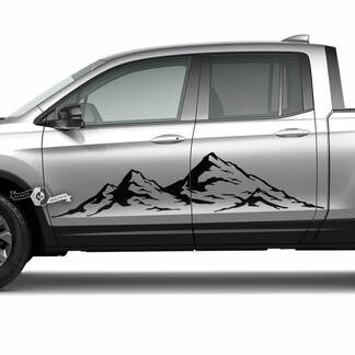 Paire Honda Ridgeline Mountains carrosserie en vinyle Portes Sticker Sticker Graphics
