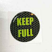 Keep Full Honeycomb Lime Fuel Door Insert Emblème en forme de dôme pour Challenger Dodge
 2
