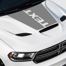 Autocollant Vinyle Personnalisé Texte Blackout pour Capot Dodge Durango 2018-2020_3