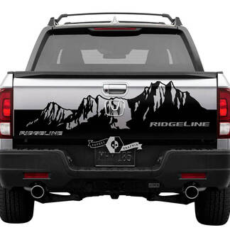 Autocollant de hayon en vinyle avec logo Honda Ridgeline Mountains arrière
