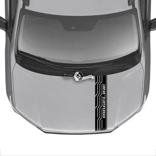 Capot Honda Ridgeline Stripe Logo Vinyl Decal Stickers Sticker Graphics
