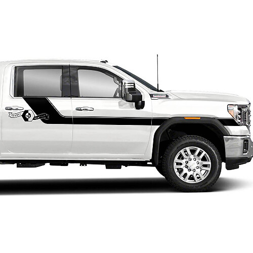 Kit de décalcomanies autocollantes en vinyle pour bande latérale d'accent pour GMC Sierra 2500HD 2022