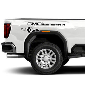 Paire GMC Sierra 2500HD 2022 2023 Side Bed Mountains Vinyl Stripes Decal pour GMC Sierra Graphics
