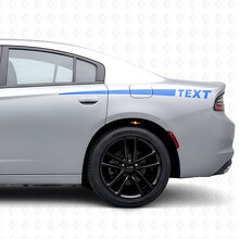 Autocollant en vinyle latéral à rayures avec texte personnalisé pour Dodge Charger 2015-2026_2