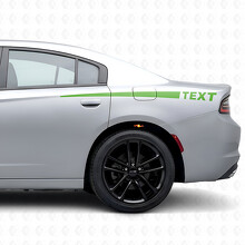 Autocollant en vinyle latéral à rayures avec texte personnalisé pour Dodge Charger 2015-2026_3