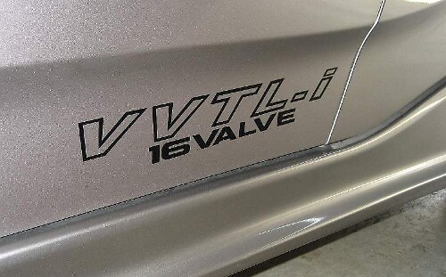 Ensemble de décalcomanies en vinyle latérales VVTL-i 16 soupapes pour Toyota Celica Corolla MR2