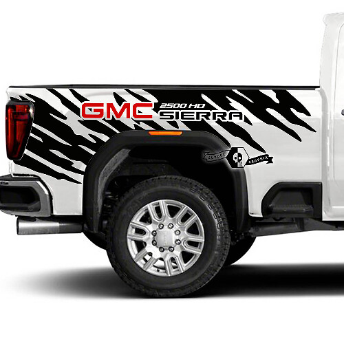 Autocollants Vinyle Latéraux Arrière Anti-Boue pour GMC Sierra 2500HD 2022-23