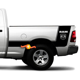 Dodge RAM 1500 2500 RT Laramie lit vinyle rayures camion autocollant personnalisé
