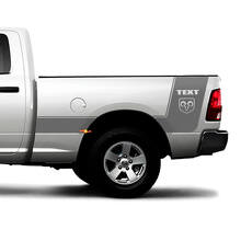 Autocollant Vinyle Personnalisé Rayures Logo Hemi Latéral pour Dodge Ram 1500_3