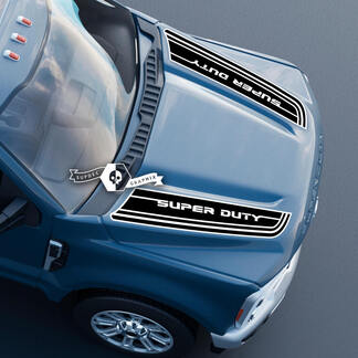 Capot Ford Super Duty 2023 Up Lines Dual Stickers Stickers Graphiques Vinyle 2 Couleurs
