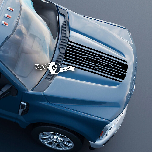 Capot Ford Super Duty 2023 Up Logo Garniture Stickers Autocollants Graphiques Vinyle
