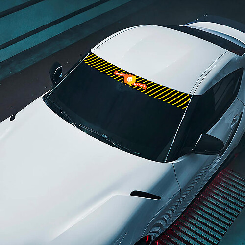 Pare-brise Marque Logo SupDec Graphix Stickers Autocollants Graphiques Vinyle
