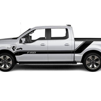 Paire Ford F-150 Lightning 2022 2023 Fender Doors Bed Lines Trim Stripes Body Stickers Side Stickers Graphics Vinyl Supdec Design
