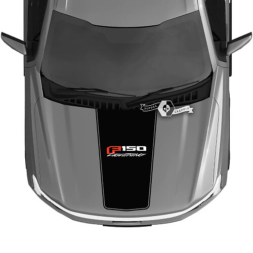 Capot Ford F-150 Lightning 2022 2023 Blackout Lightning Trim Stickers Autocollants Graphiques Vinyle Logo 3 Couleurs
