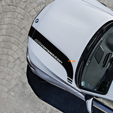 Kit d'autocollants vinyle de bandes sur capot et côtés arrière pour BMW M2 Competition F87_3