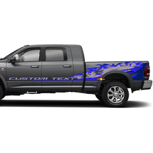 Kit de décalcomanies latérales style éclaboussure texte personnalisé pour Dodge Ram_2