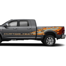 Kit de décalcomanies latérales style éclaboussure texte personnalisé pour Dodge Ram_3