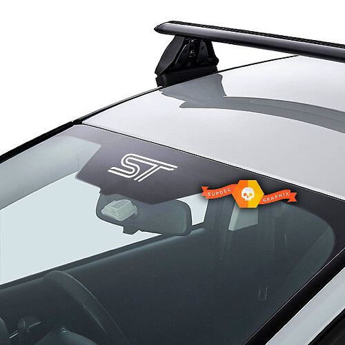 Autocollant vinyle bande pare-brise style ST pour Musclecar Focus Fiesta