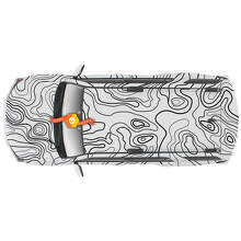 Kit complet d'autocollants en vinyle corps entier carte topographique pour Toyota 4Runner_2