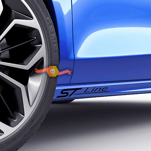 Autocollant Vinyle Latéral ST Line pour Musclecar Focus Fiesta