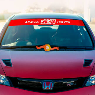 Honda Mugen Power Motorsports Pare-brise Bannière Vinyle Autocollant Autocollant N’importe quelle combinaison de couleurs
