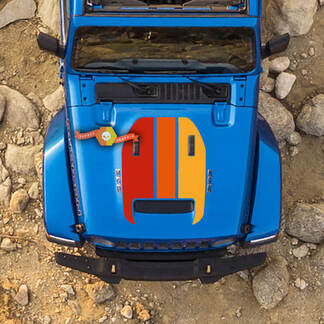 Autocollant de capot vintage pour Jeep Rubicon MOJAVE JL
