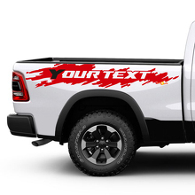 Kit de décalcomanies vinyle usé personnalisé pour côté arrière de Dodge Ram_2