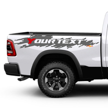 Kit de décalcomanies vinyle usé personnalisé pour côté arrière de Dodge Ram_3