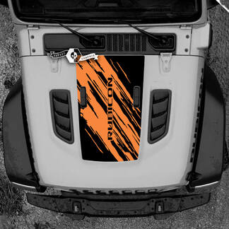 Capot Jeep RUBICON Wrangler JL Vinyl Mud Splash 2018 + Up Bannière Autocollant Graphique
