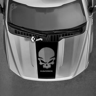Autocollants graphiques pour capot Ford Maverick Punisher, toutes couleurs, autocollants Maverick
