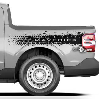 Paire d’autocollants latéraux pour pneus de lit Ford F-150 XLT Splash Mud Graphics

