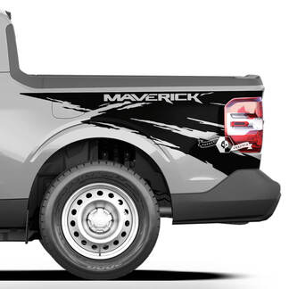 Paire Ford F-150 XLT Maverick Splash Mud Bed Fender Graphics Autocollants latéraux
