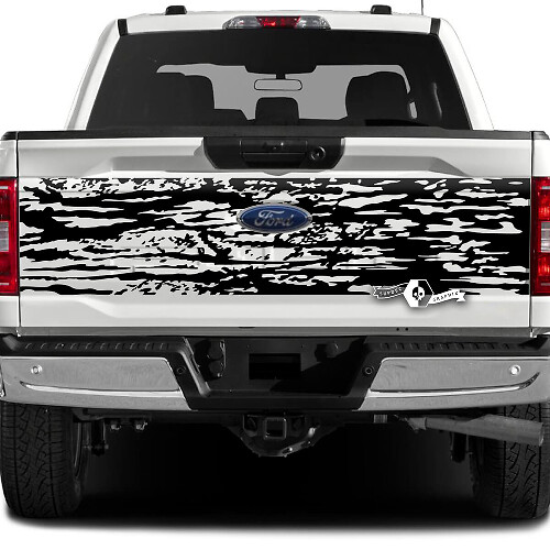 Ford F-150 XLT Hayon Splash Mud Graphics Autocollants latéraux
