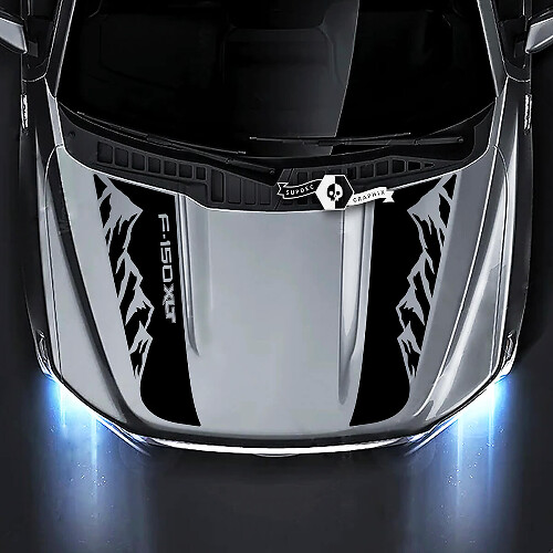 Autocollants Décorations Graphiques Montagnes Capot 2 pour Ford F-150 XLT