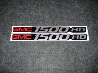 2 AUTOCOLLANTS GMC 1500 HD GMC 1500 HD SIERRA BADGE AUTOCOLLANTS AUTOCOLLANTS