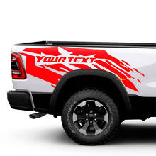 Kit d'autocollants latéraux en vinyle anti-boue pour Dodge Ram 1500 Rebel_2