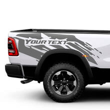 Kit d'autocollants latéraux en vinyle anti-boue pour Dodge Ram 1500 Rebel_3