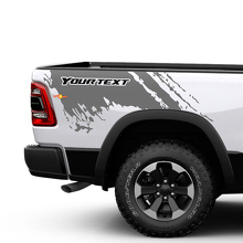 Kit de décalcomanies latérales en vinyle style éclaboussures de boue pour Dodge Ram 1500 Rebel_3