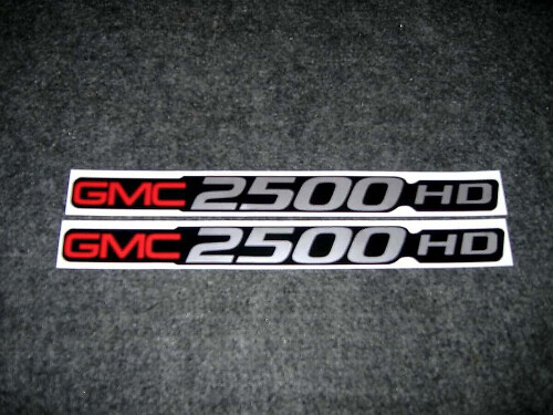 Ensemble de décalcomanies en vinyle écusson GMC 2500 HD pour GMC Sierra