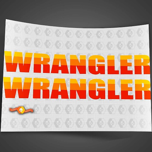 Autocollant en vinyle style vintage rétro pour Jeep Wrangler