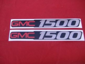 2 AUTOCOLLANTS GMC 1500 GMC 1500 TAILLE BADGE AUTOCOLLANTS AUTOCOLLANTS